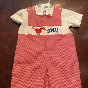 Vive La Fete Smocked SMU one piece 2T